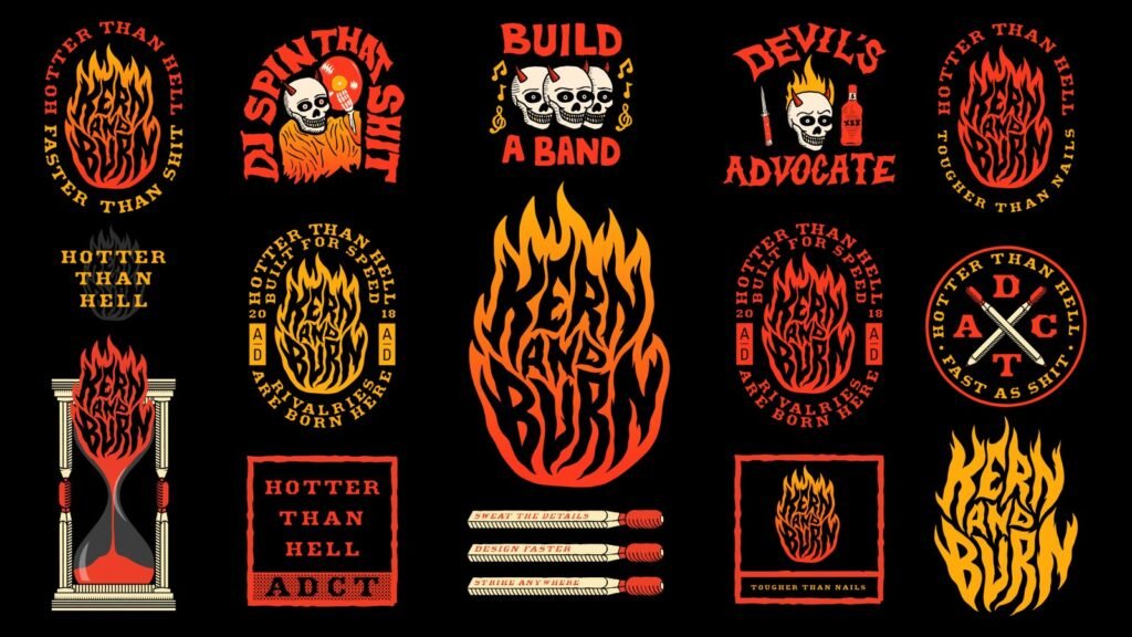 Kern and Burn : système de badges — Brethren Design Co