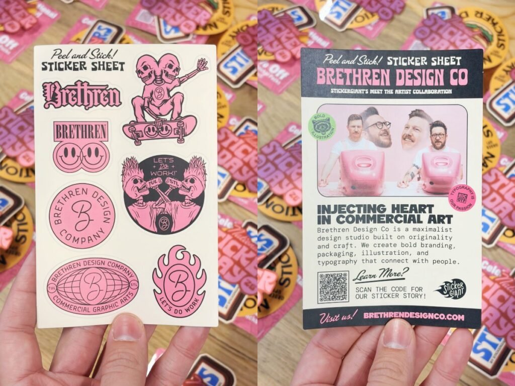 Planche de stickers Brethren (National Sticker Day) — Brethren Design Co