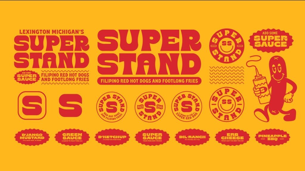 SuperStand : système de marque ketchup-moutarde — Brethren Design Co