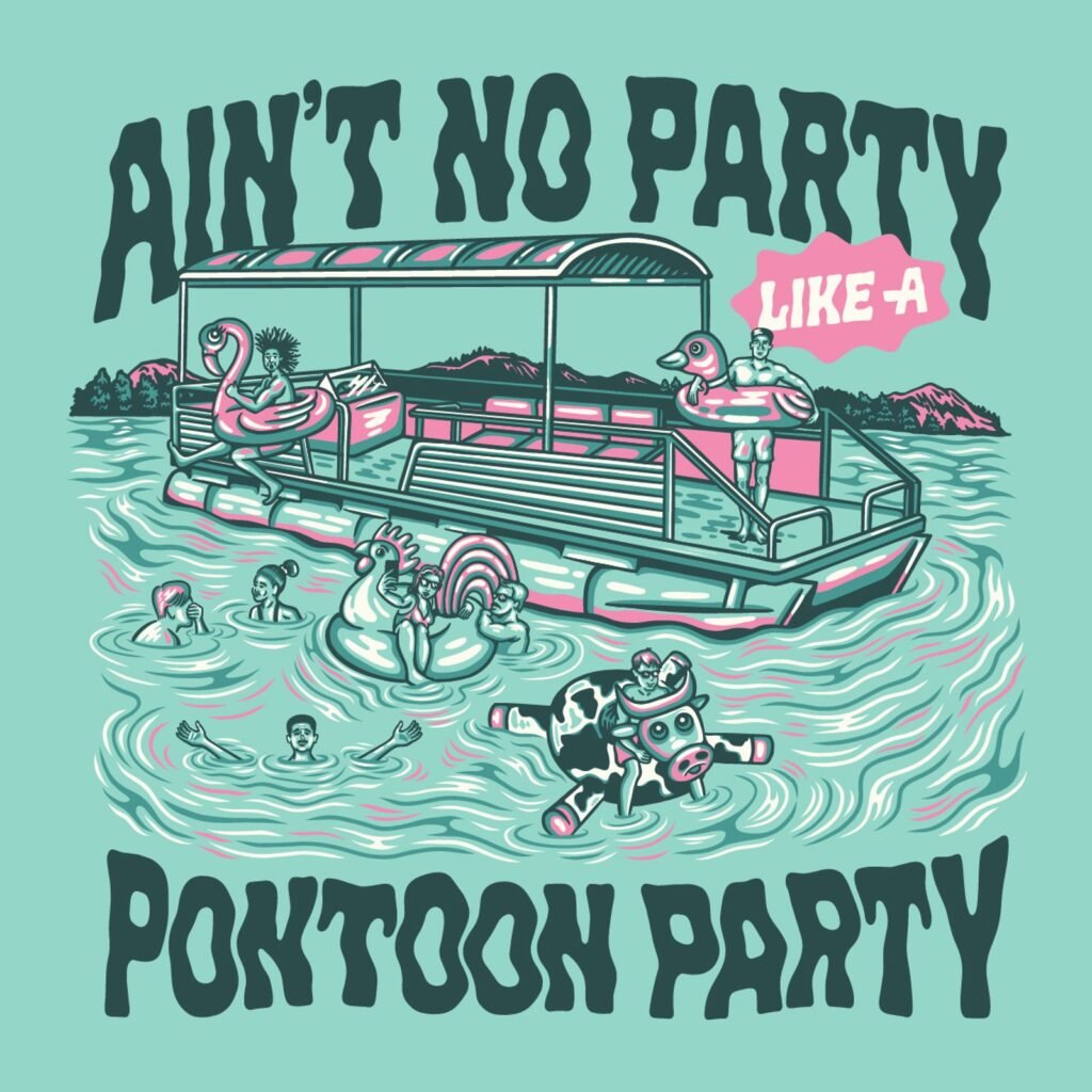 Waggle Golf : « Ain't No Party Like a Pontoon Party » — Brethren Design Co
