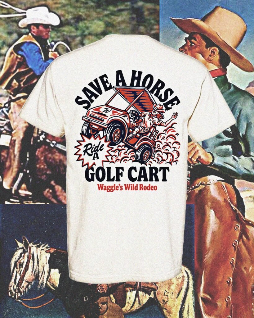 Waggle Golf : « Save a Horse, Ride a Golf Cart » — Brethren Design Co