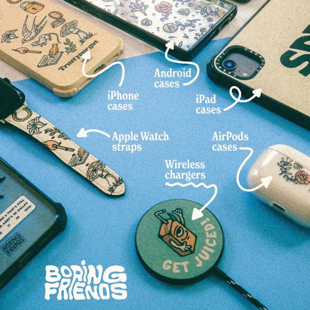 Casetify — coque illustrée — Boring Friends