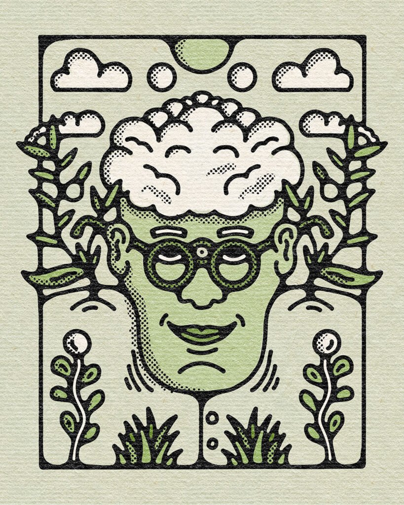 « Head always in the clouds » — Boring Friends