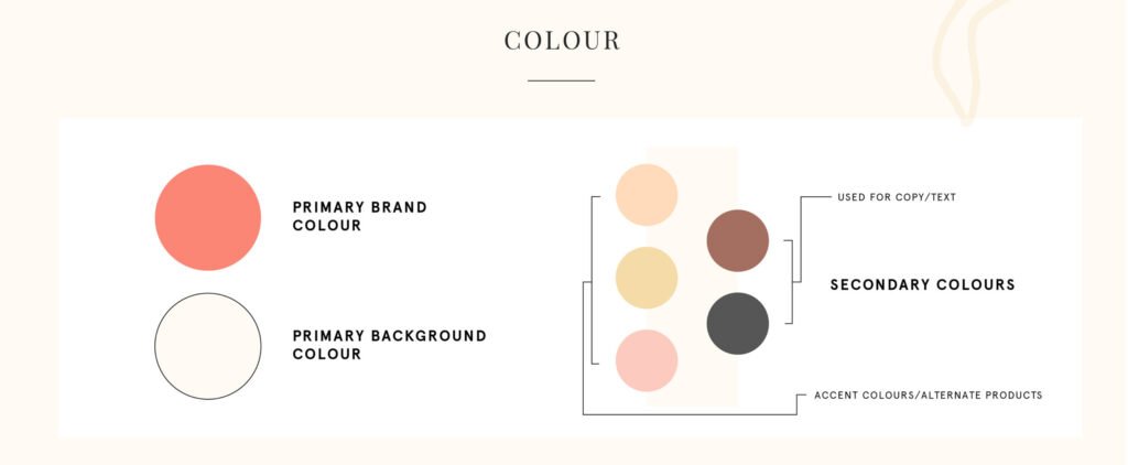 June Herbals — guide des couleurs de marque — Boring Friends