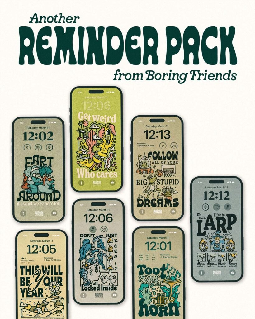 « Reminder pack » — fonds d’écran — Boring Friends