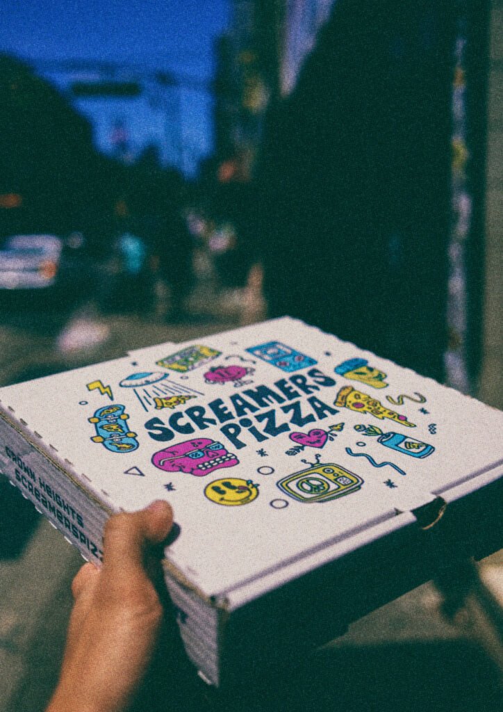Screamer’s Pizza — affiche — Boring Friends