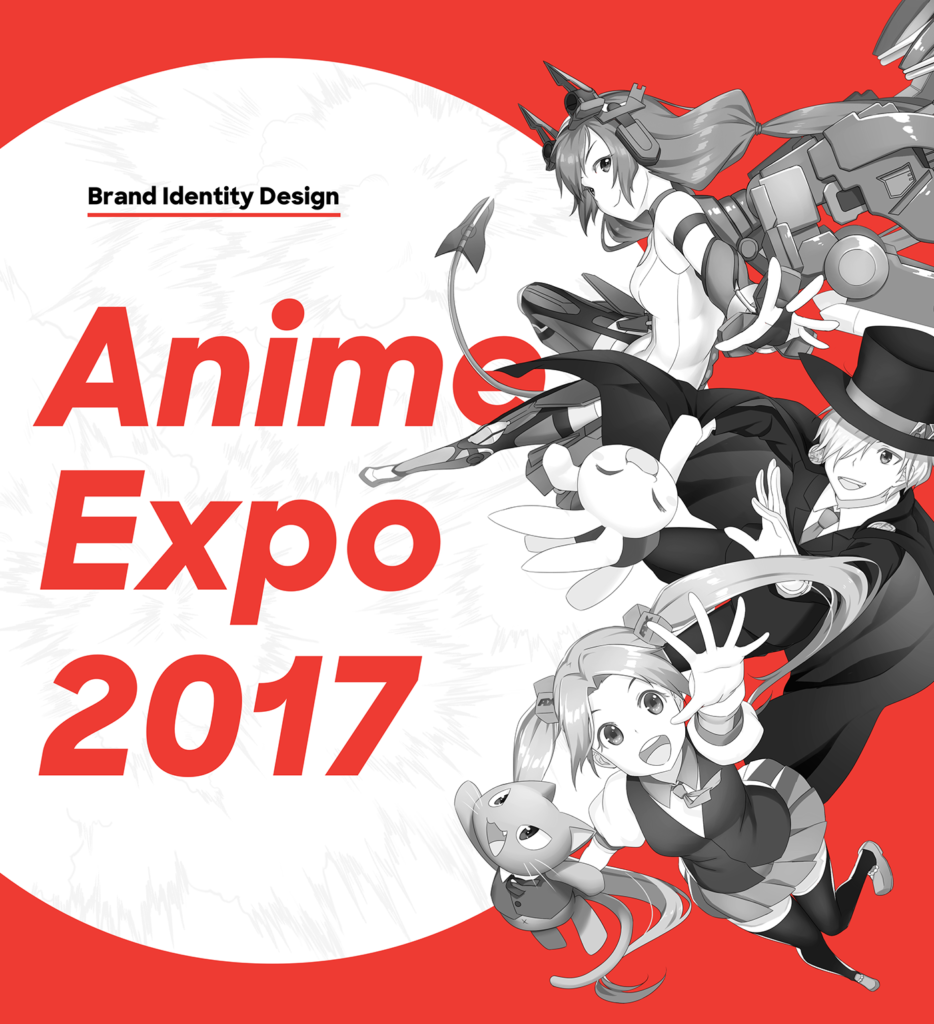 Anime Expo 2017 – identité, planche 1 — Blind