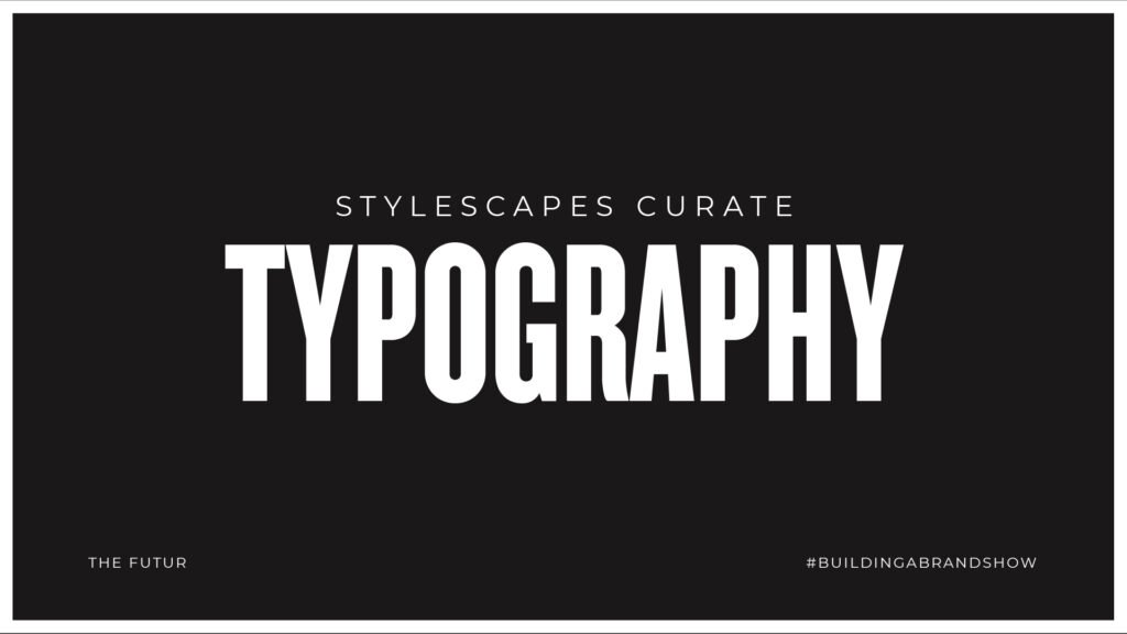 Carte « Les stylescapes rassemblent de la TYPOGRAPHIE » — Ben Burns
