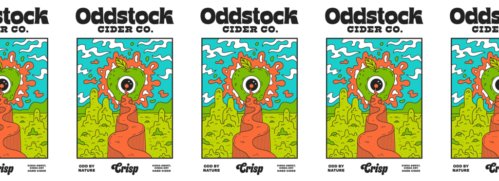 Affiches Oddstock Cider — Blindtiger Design