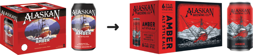 Avant / après – Alaskan Amber — Blindtiger Design
