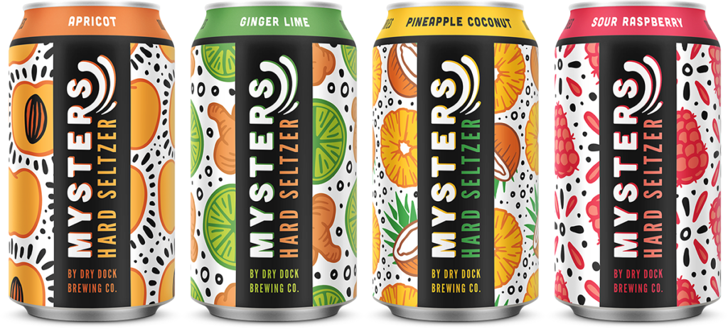 Canettes Mysters Hard Seltzer — Blindtiger Design