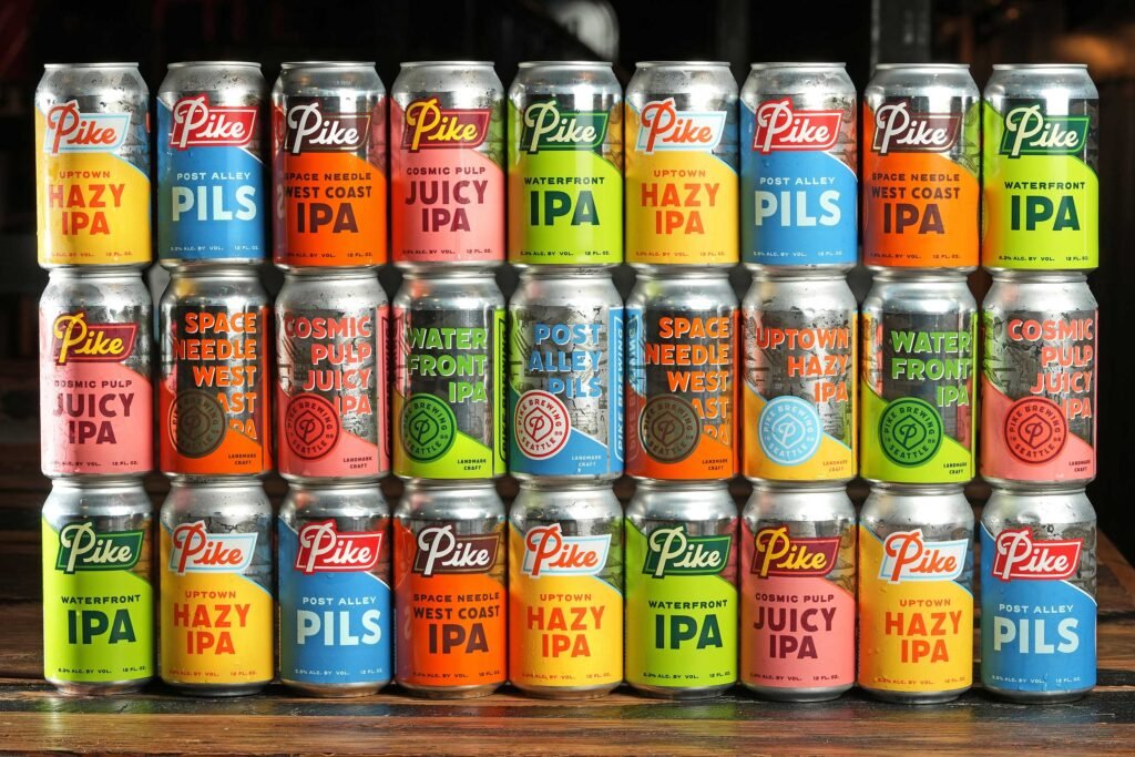 Nouvelles canettes Pike Brewing — Blindtiger Design