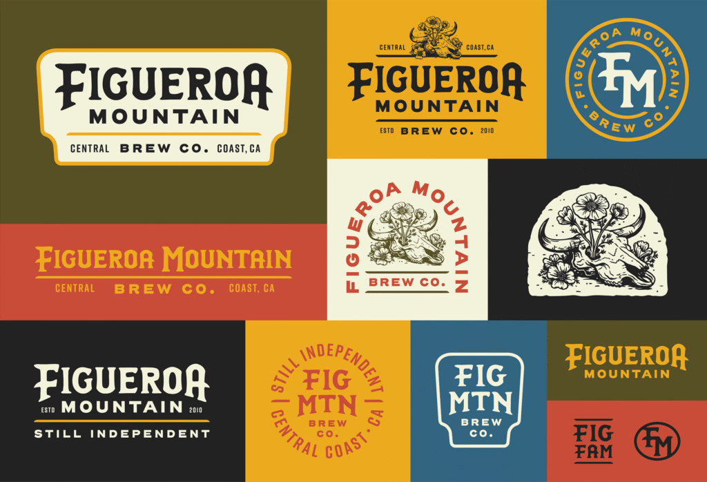 Système de logos – Figueroa Mountain Brewing — Blindtiger Design