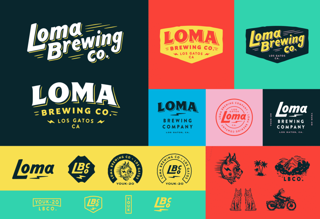 Système de logos Loma Brewing — Blindtiger Design