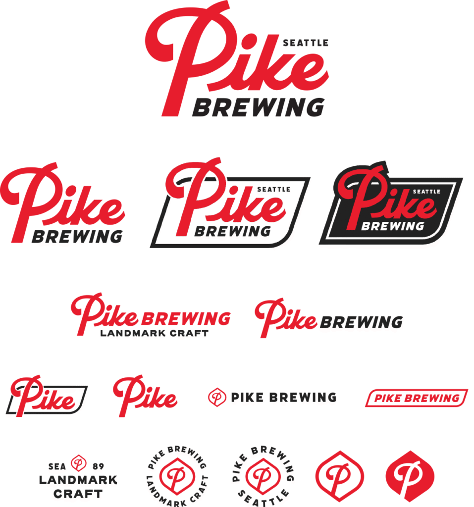 Système de marque Pike Brewing — Blindtiger Design