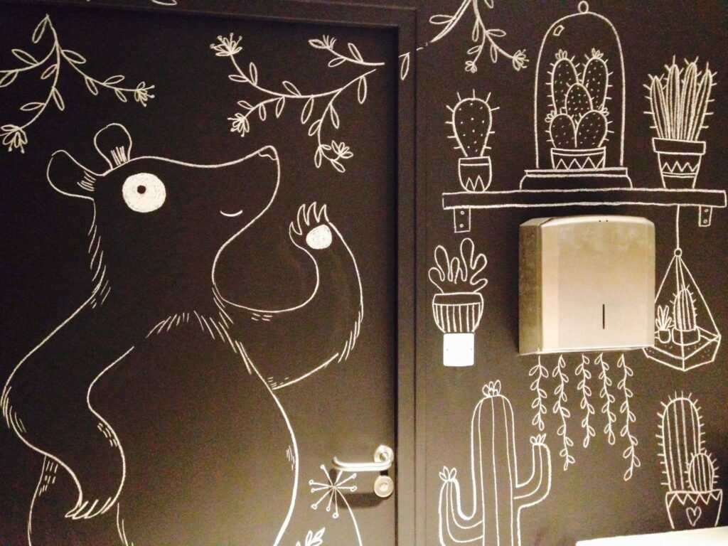 L'Exception concept store – restroom mural — Camille Roy