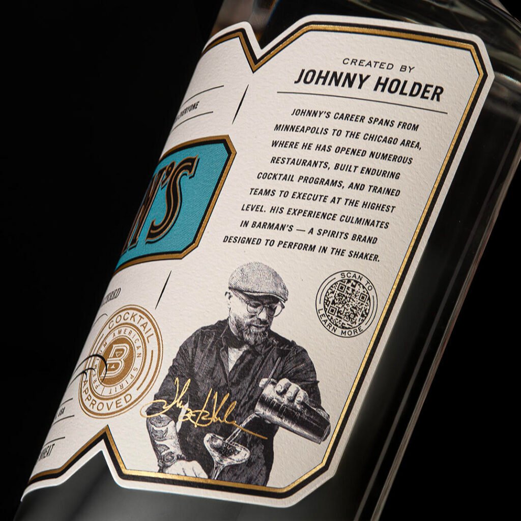 Barman’s – illustration d’un barman — CF Napa Brand Design