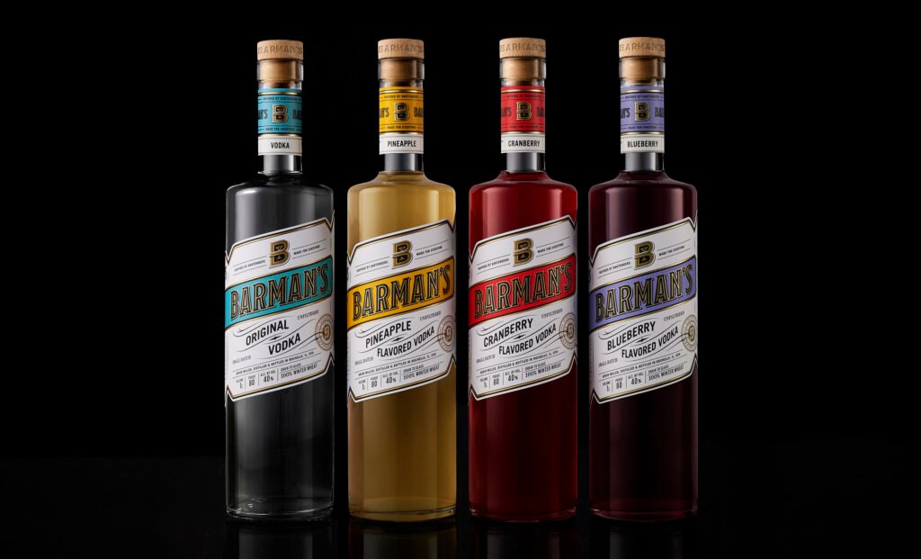 Barman’s – vodkas aux fruits — CF Napa Brand Design