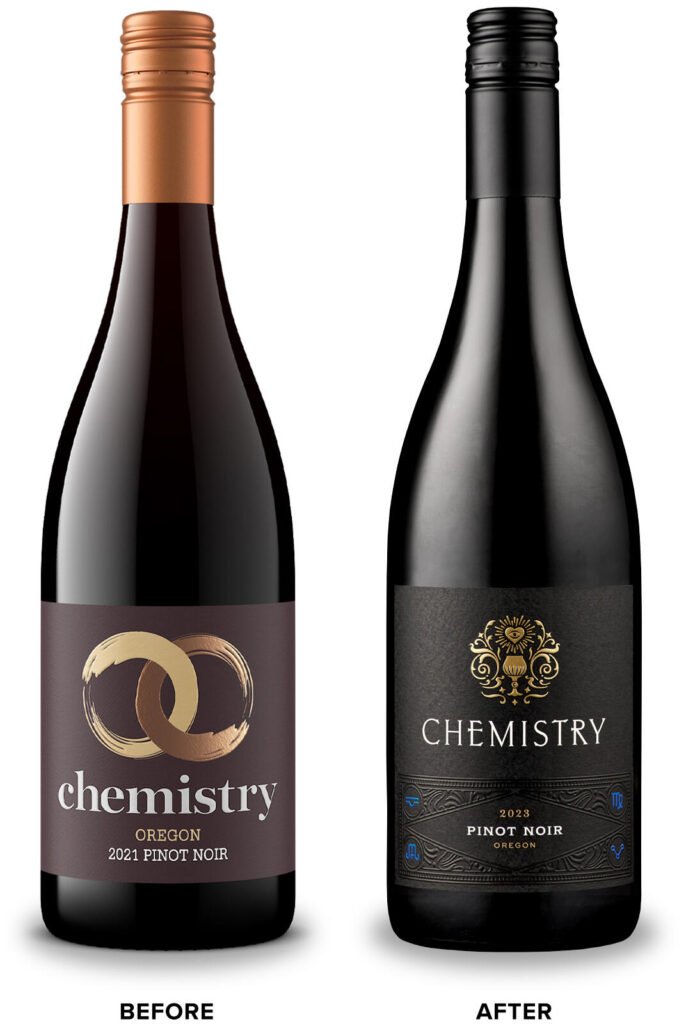 Chemistry – avant / après — CF Napa Brand Design
