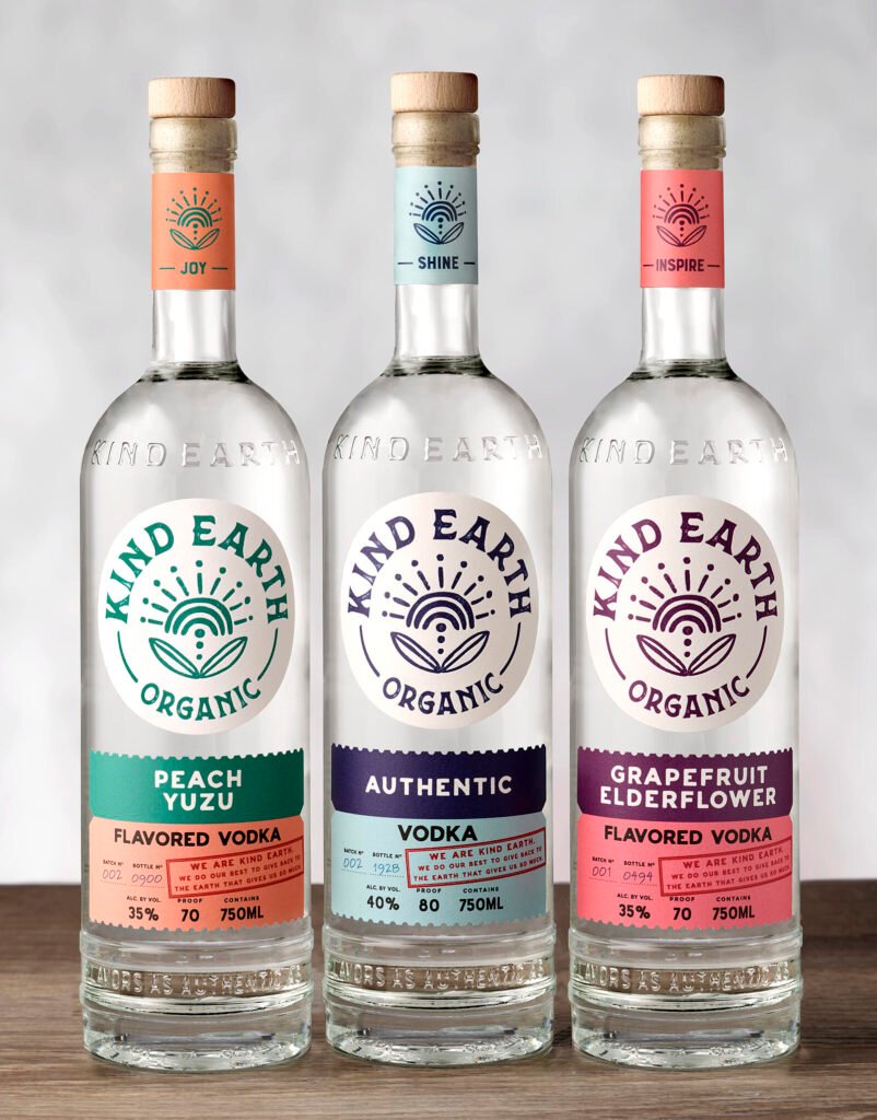 Kind Earth Organic Vodka — CF Napa Brand Design
