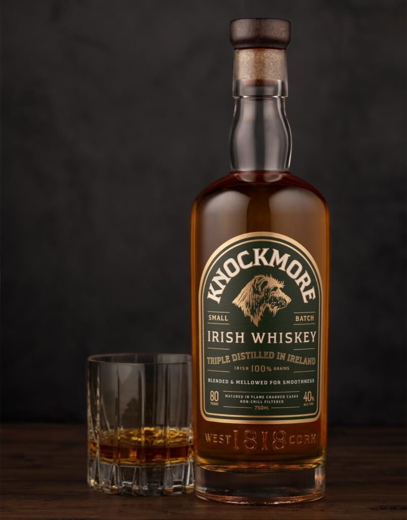 Knockmore Irish Whiskey – bouteille sur mesure — CF Napa Brand Design
