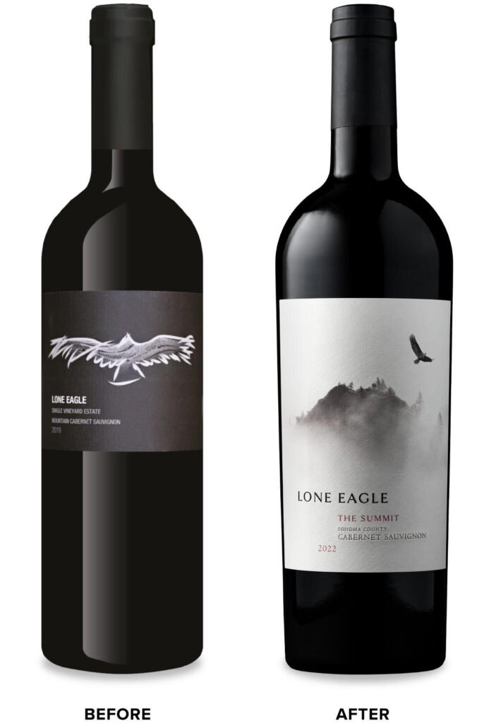 Lone Eagle – avant / après — CF Napa Brand Design