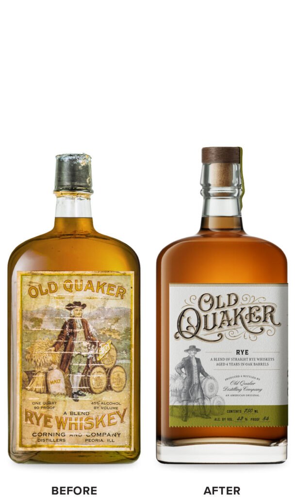 Old Quaker – avant / après — CF Napa Brand Design