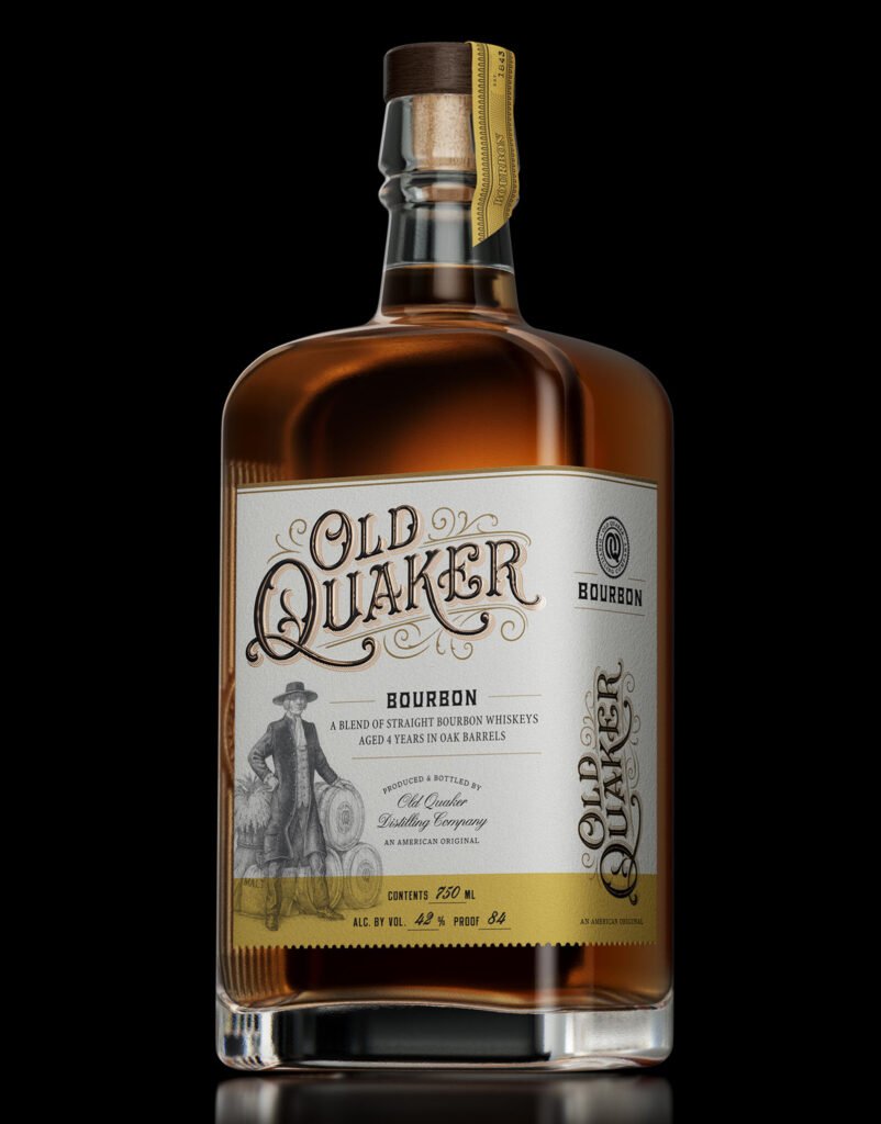 Old Quaker Bourbon (Corning & Company) — CF Napa Brand Design