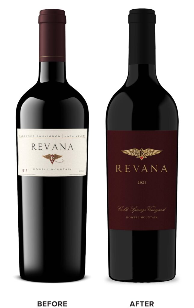Revana – avant / après (Single Vineyard) — CF Napa Brand Design