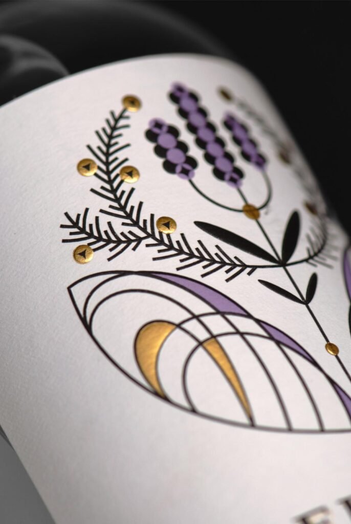 Robert’s Gin – détail de l’illustration — CF Napa Brand Design