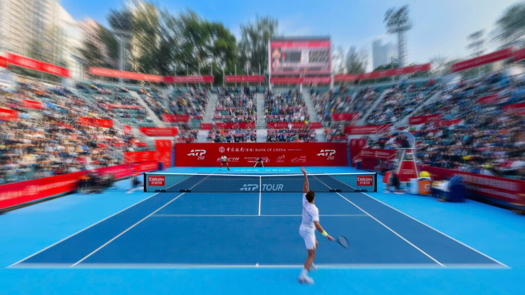 ATP — logo sur le filet (Hong Kong Open) — Chermayeff & Geismar & Haviv