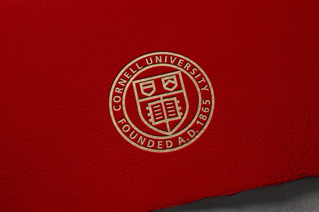 Cornell University — sceau en impression typographique — Chermayeff & Geismar & Haviv