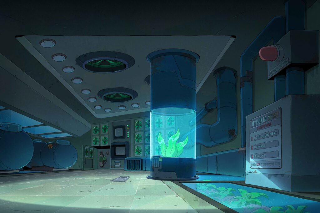 Among Us (série animée) – laboratoire à la plante (O2) — Charles Hilton