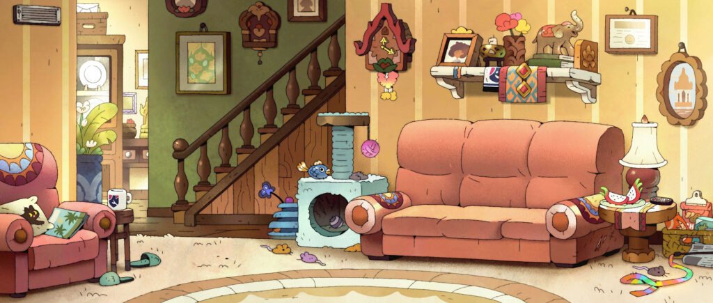 Amphibia – salon d'une maison (saison 3) — Charles Hilton
