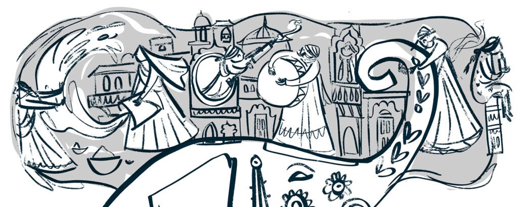 Google Doodle Holi 2019 – croquis de concept n°1 — Chaaya Prabhat