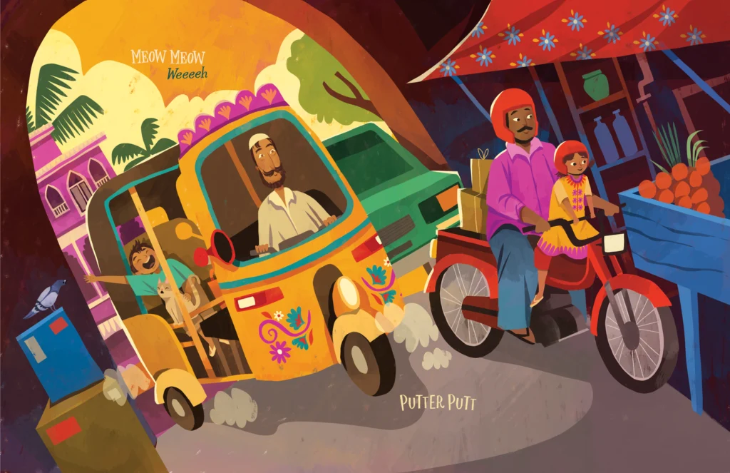 Honk Honk, Beep Beep, Putter Putt! – autre illustration — Chaaya Prabhat