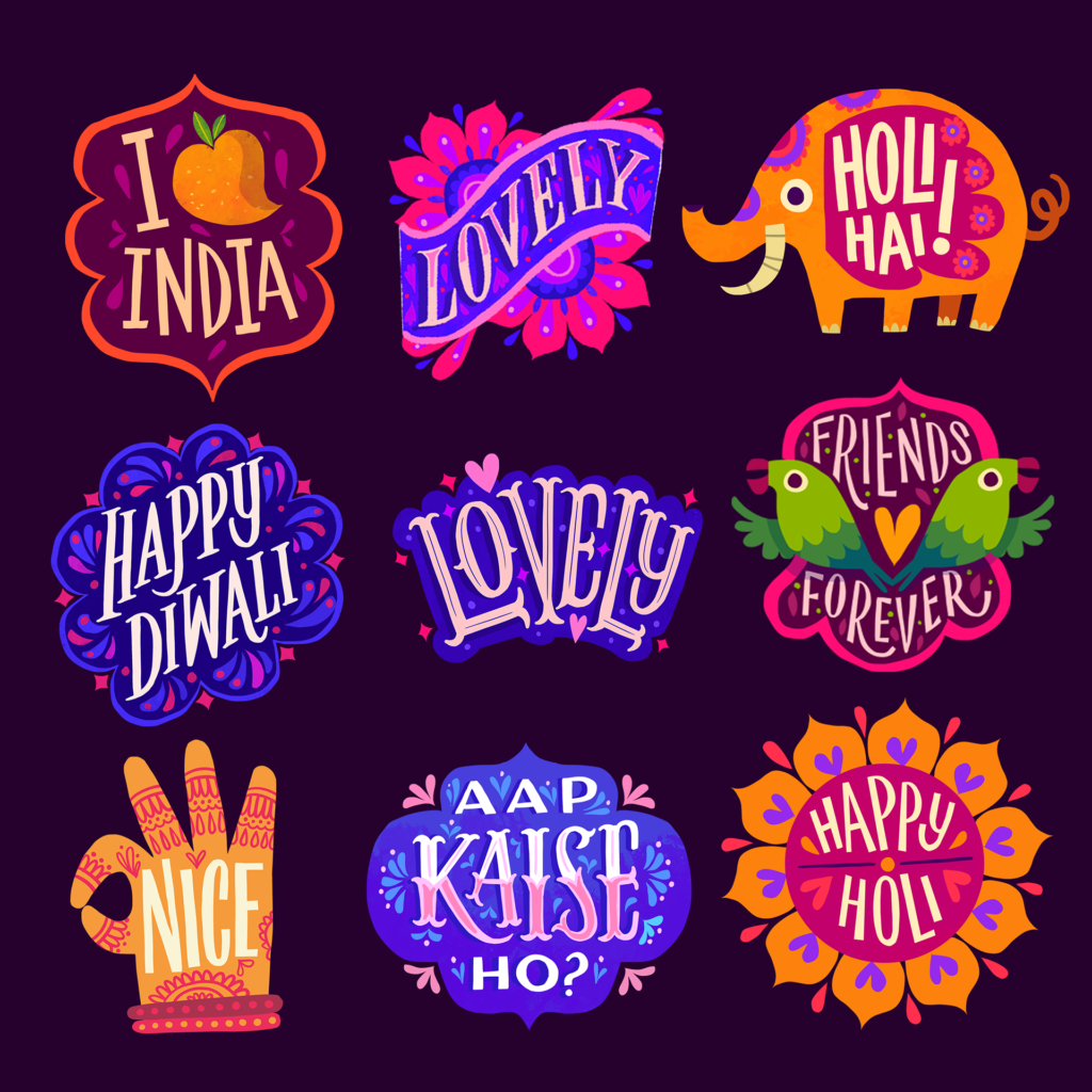 Stickers Facebook pour l'Inde (avec Buck Design) — Chaaya Prabhat