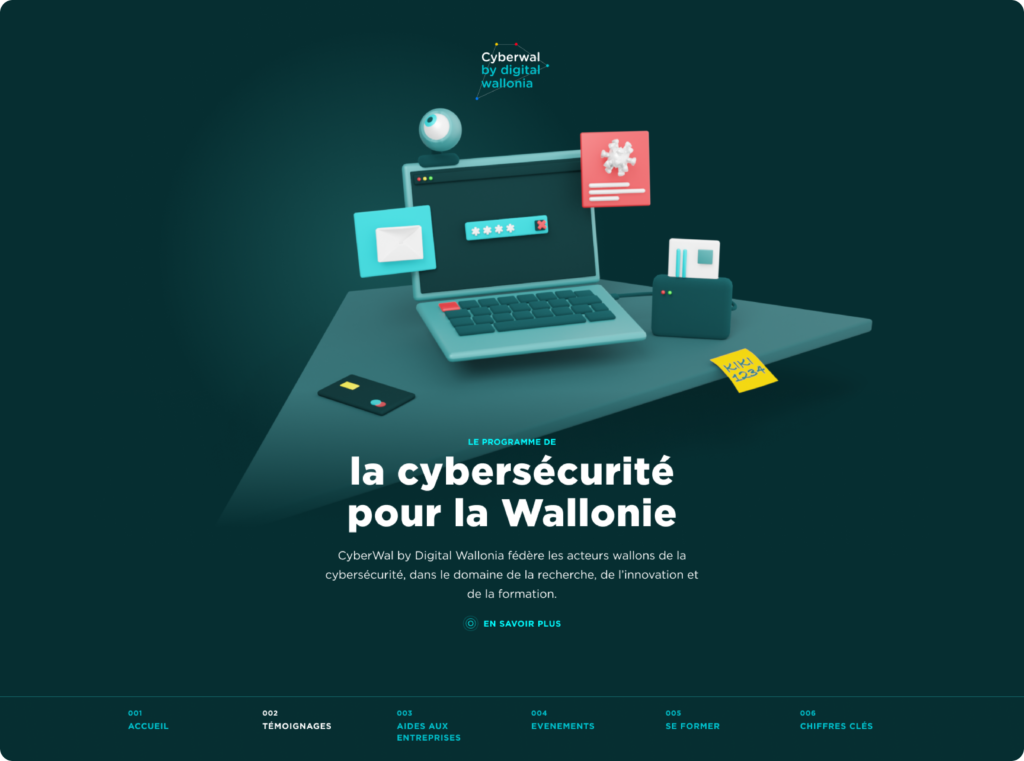 Digital Wallonia – illustration 3D « Territoire intelligent » — EPIC Agency