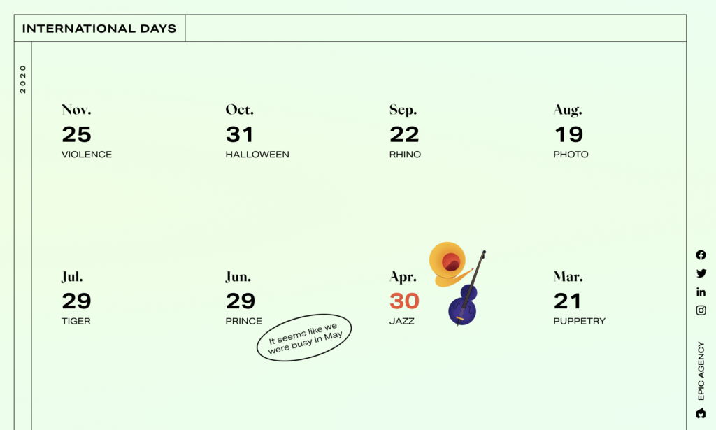 EPIC Days – illustrations des journées internationales — EPIC Agency