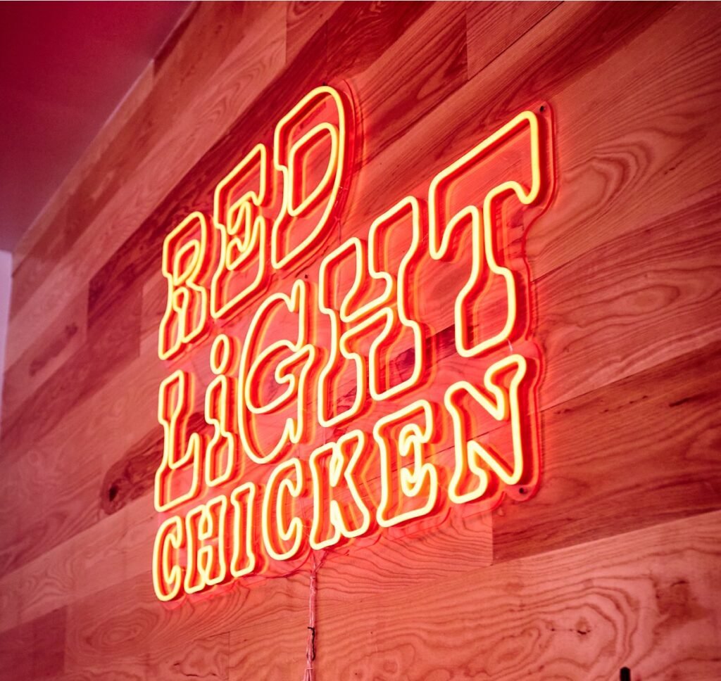 Red Light Chicken – neon — The Forefathers Group