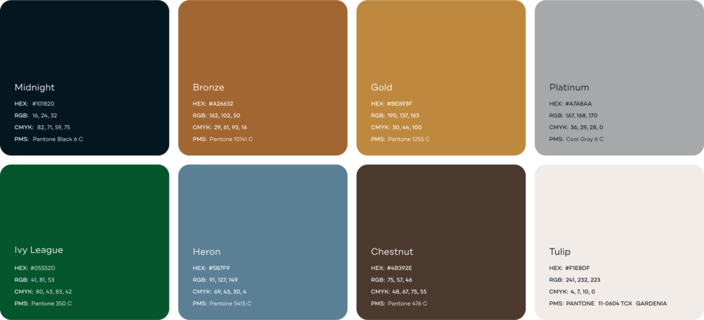The Summit Club – brand colors — The Forefathers Group