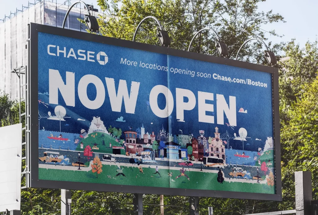 Chase – panneau d'affichage à Boston — Kirk Wallace