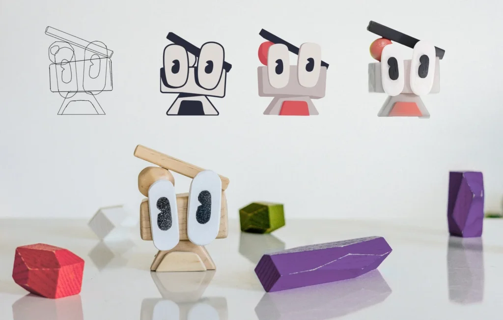 Digit – collectible en bois pour Wagepoint — Kirk Wallace