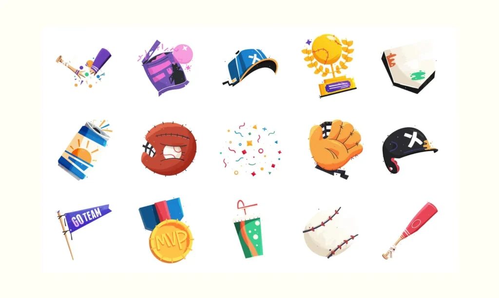 Facebook – pack d'accessoires baseball — Kirk Wallace