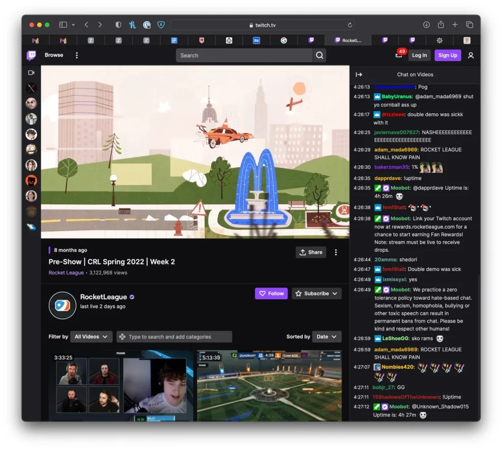 Rocket League – diffusion Twitch — Kirk Wallace