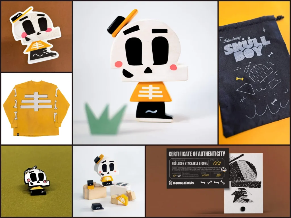 Skully – jouet en bois empilable — Kirk Wallace