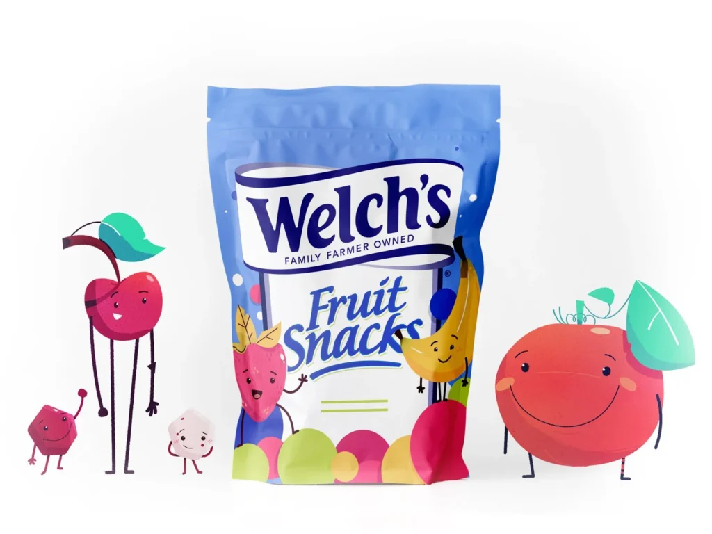 Welch's Fruit Snacks – packaging et personnages — Kirk Wallace