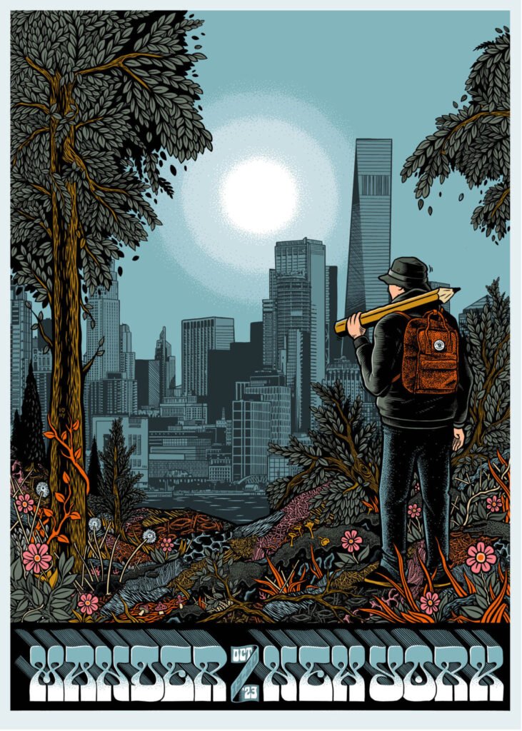 Affiche « Mander / New York », octobre 2023 — Martin Ander