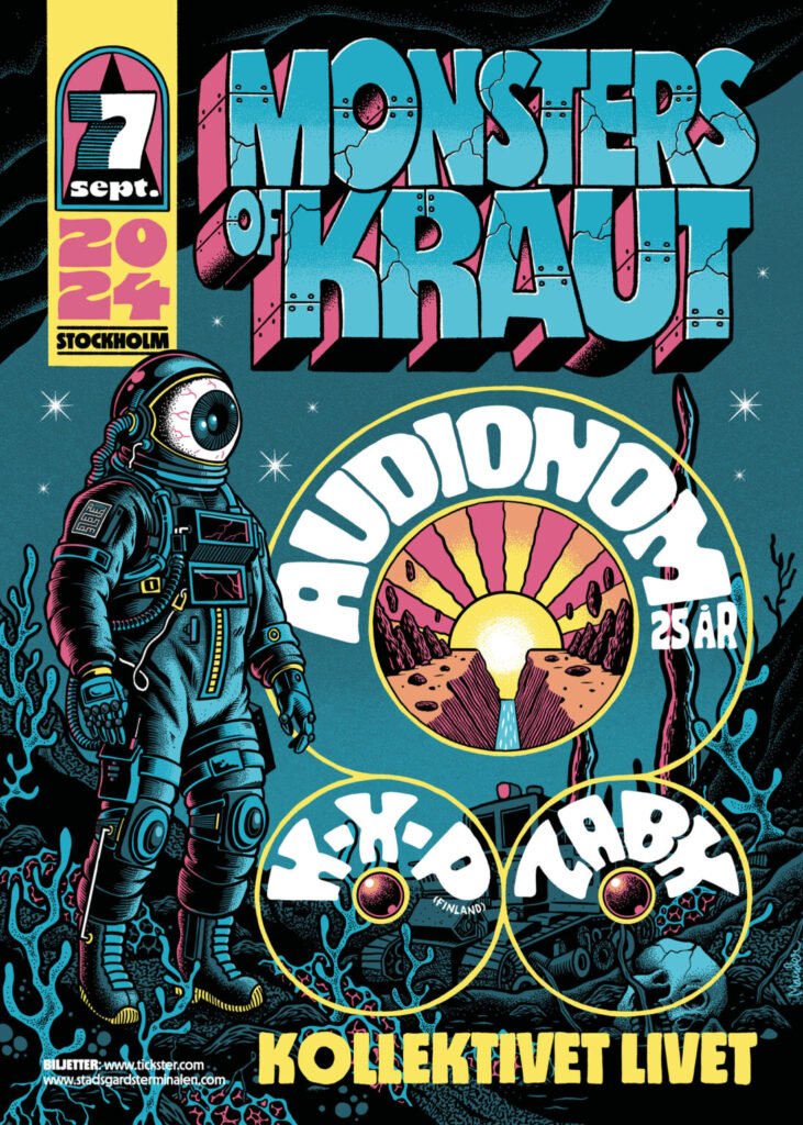 Affiche Monsters of Kraut – Stockholm 2024 — Martin Ander