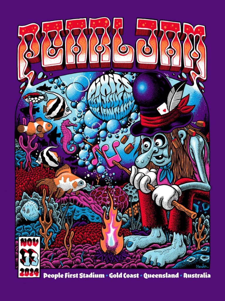 Affiche Pearl Jam – Gold Coast, 13 novembre 2024 — Martin Ander